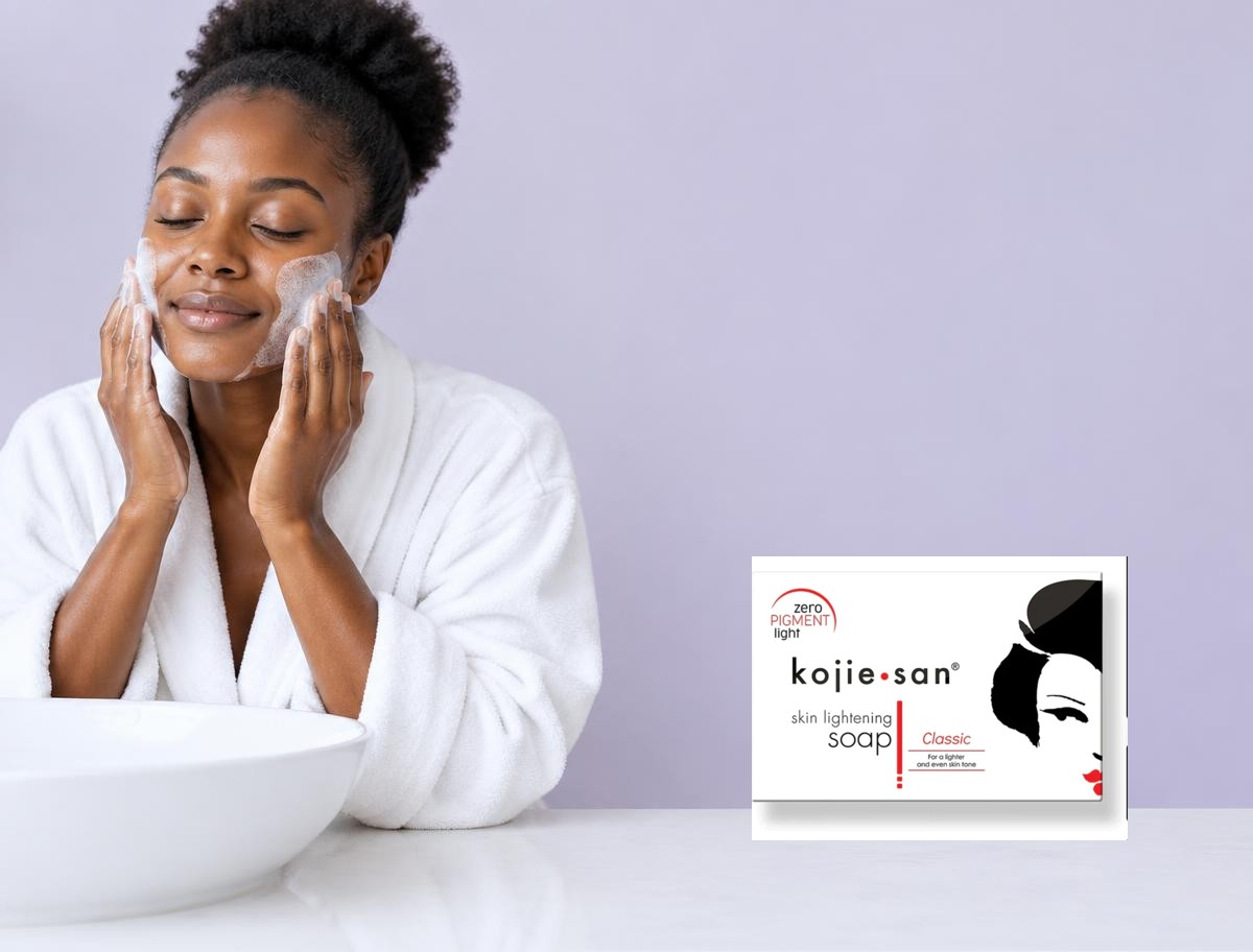 Mise en scène publicitaire de Kojie San Classic — Savon