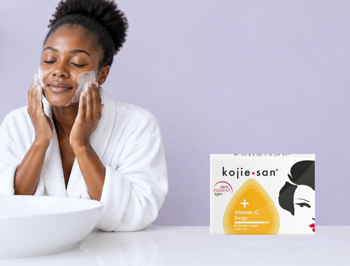 Mise en scène publicitaire de Kojie San — Savon Vitamine C